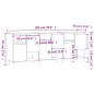 Sideboards 3 Stk. Schwarz Holzwerkstoff Sideboards 3 Stk. Schwarz Holzwerkstoff
