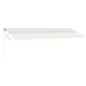 vidaXL Markise Manuell Einziehbar mit LED 500x300 cm Creme vidaXL Markise Manuell Einziehbar mit LED 500x300 cm Creme