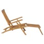 Liegestühle mit Fußteil 2 Stk. Teak Massivholz Liegestühle mit Fußteil 2 Stk. Teak Massivholz