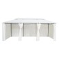 vidaXL Pavillon mit Vorhängen 600x298x270 cm Weiß 180g/m² vidaXL Pavillon mit Vorhängen 600x298x270 cm Weiß 180g/m²