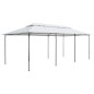 vidaXL Pavillon mit Vorhängen 600x298x270 cm Weiß 180g/m² vidaXL Pavillon mit Vorhängen 600x298x270 cm Weiß 180g/m²