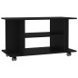 vidaXL TV-Schrank mit Rollen Schwarz 80x40x45 cm Holzwerkstoff vidaXL TV-Schrank mit Rollen Schwarz 80x40x45 cm Holzwerkstoff