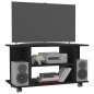 vidaXL TV-Schrank mit Rollen Schwarz 80x40x45 cm Holzwerkstoff vidaXL TV-Schrank mit Rollen Schwarz 80x40x45 cm Holzwerkstoff