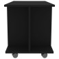 vidaXL TV-Schrank mit Rollen Schwarz 80x40x45 cm Holzwerkstoff vidaXL TV-Schrank mit Rollen Schwarz 80x40x45 cm Holzwerkstoff
