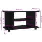 vidaXL TV-Schrank mit Rollen Schwarz 80x40x45 cm Holzwerkstoff vidaXL TV-Schrank mit Rollen Schwarz 80x40x45 cm Holzwerkstoff