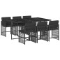 vidaXL 7-tlg. Garten-Essgruppe mit Kissen Schwarz Poly Rattan vidaXL 7-tlg. Garten-Essgruppe mit Kissen Schwarz Poly Rattan