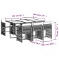 vidaXL 7-tlg. Garten-Essgruppe mit Kissen Schwarz Poly Rattan vidaXL 7-tlg. Garten-Essgruppe mit Kissen Schwarz Poly Rattan