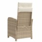 vidaXL Gartensessel mit Fußteil 2 Stk. Verstellbar Beige Poly Rattan vidaXL Gartensessel mit Fußteil 2 Stk. Verstellbar Beige Poly Rattan