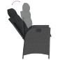 vidaXL 5-tlg. Garten-Essgruppe mit Kissen Schwarz Poly Rattan vidaXL 5-tlg. Garten-Essgruppe mit Kissen Schwarz Poly Rattan