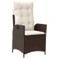 vidaXL 7-tlg. Garten-Essgruppe mit Kissen Braun Poly Rattan vidaXL 7-tlg. Garten-Essgruppe mit Kissen Braun Poly Rattan