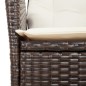 vidaXL 7-tlg. Garten-Essgruppe mit Kissen Braun Poly Rattan vidaXL 7-tlg. Garten-Essgruppe mit Kissen Braun Poly Rattan