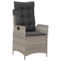 vidaXL 7-tlg. Garten-Essgruppe mit Kissen Hellgrau Poly Rattan vidaXL 7-tlg. Garten-Essgruppe mit Kissen Hellgrau Poly Rattan