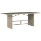 vidaXL 7-tlg. Garten-Essgruppe mit Kissen Hellgrau Poly Rattan vidaXL 7-tlg. Garten-Essgruppe mit Kissen Hellgrau Poly Rattan