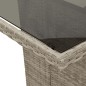 vidaXL 7-tlg. Garten-Essgruppe mit Kissen Hellgrau Poly Rattan vidaXL 7-tlg. Garten-Essgruppe mit Kissen Hellgrau Poly Rattan