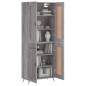 Highboard Grau Sonoma 69,5x34x180 cm Holzwerkstoff Highboard Grau Sonoma 69,5x34x180 cm Holzwerkstoff