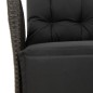 vidaXL 5-tlg. Garten-Essgruppe mit Kissen Schwarz Poly Rattan vidaXL 5-tlg. Garten-Essgruppe mit Kissen Schwarz Poly Rattan