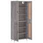 Highboard Grau Sonoma 69,5x34x180 cm Holzwerkstoff Highboard Grau Sonoma 69,5x34x180 cm Holzwerkstoff