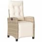 vidaXL 9-tlg. Garten-Essgruppe mit Kissen Beige Poly Rattan vidaXL 9-tlg. Garten-Essgruppe mit Kissen Beige Poly Rattan