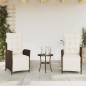 vidaXL Gartensessel mit Fußteil 2 Stk. Verstellbar Braun Poly Rattan vidaXL Gartensessel mit Fußteil 2 Stk. Verstellbar Braun Poly Rattan
