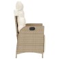 vidaXL Gartensessel mit Fußteil 2 Stk. Verstellbar Beige Poly Rattan vidaXL Gartensessel mit Fußteil 2 Stk. Verstellbar Beige Poly Rattan