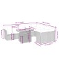 vidaXL 10-tlg. Garten-Sofagarnitur mit Kissen Grau Poly Rattan vidaXL 10-tlg. Garten-Sofagarnitur mit Kissen Grau Poly Rattan