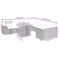 vidaXL 11-tlg. Garten-Sofagarnitur mit Kissen Grau Poly Rattan vidaXL 11-tlg. Garten-Sofagarnitur mit Kissen Grau Poly Rattan