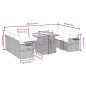 vidaXL 10-tlg. Garten-Sofagarnitur mit Kissen Grau Poly Rattan vidaXL 10-tlg. Garten-Sofagarnitur mit Kissen Grau Poly Rattan