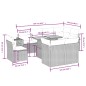 vidaXL 9-tlg. Garten-Sofagarnitur mit Kissen Grau Poly Rattan vidaXL 9-tlg. Garten-Sofagarnitur mit Kissen Grau Poly Rattan