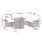 vidaXL 7-tlg. Garten-Sofagarnitur mit Kissen Grau Poly Rattan vidaXL 7-tlg. Garten-Sofagarnitur mit Kissen Grau Poly Rattan