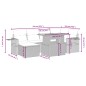 vidaXL 7-tlg. Garten-Sofagarnitur mit Kissen Grau Poly Rattan vidaXL 7-tlg. Garten-Sofagarnitur mit Kissen Grau Poly Rattan