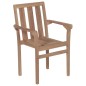 Stapelbare Gartenstühle 8 Stk. Massivholz Teak Stapelbare Gartenstühle 8 Stk. Massivholz Teak