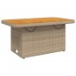 vidaXL 4-tlg. Garten-Essgruppe mit Kissen Beige Poly Rattan vidaXL 4-tlg. Garten-Essgruppe mit Kissen Beige Poly Rattan
