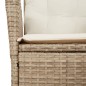 vidaXL 4-tlg. Garten-Essgruppe mit Kissen Beige Poly Rattan vidaXL 4-tlg. Garten-Essgruppe mit Kissen Beige Poly Rattan
