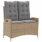 vidaXL 4-tlg. Garten-Essgruppe mit Kissen Beige Poly Rattan vidaXL 4-tlg. Garten-Essgruppe mit Kissen Beige Poly Rattan