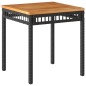 vidaXL 3-tlg. Bistro-Set Schwarz Poly Rattan und Massivholz Akazie vidaXL 3-tlg. Bistro-Set Schwarz Poly Rattan und Massivholz Akazie
