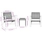 vidaXL 3-tlg. Bistro-Set Schwarz Poly Rattan und Massivholz Akazie vidaXL 3-tlg. Bistro-Set Schwarz Poly Rattan und Massivholz Akazie