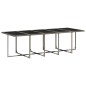 vidaXL 11-tlg. Garten-Essgruppe mit Kissen Grau Poly Rattan vidaXL 11-tlg. Garten-Essgruppe mit Kissen Grau Poly Rattan