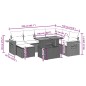 vidaXL 8-tlg. Garten-Sofagarnitur mit Kissen Grau Poly Rattan vidaXL 8-tlg. Garten-Sofagarnitur mit Kissen Grau Poly Rattan