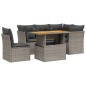vidaXL 5-tlg. Garten-Sofagarnitur mit Kissen Grau Poly Rattan vidaXL 5-tlg. Garten-Sofagarnitur mit Kissen Grau Poly Rattan