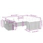 vidaXL 10-tlg. Garten-Sofagarnitur mit Kissen Grau Poly Rattan vidaXL 10-tlg. Garten-Sofagarnitur mit Kissen Grau Poly Rattan