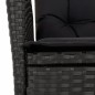 vidaXL 3-tlg. Garten-Essgruppe mit Kissen Schwarz Poly Rattan vidaXL 3-tlg. Garten-Essgruppe mit Kissen Schwarz Poly Rattan