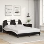 vidaXL Bettgestell mit Kopfteil Schwarz und Weiß 140x200 cm Kunstleder vidaXL Bettgestell mit Kopfteil Schwarz und Weiß 140x200 cm Kunstleder