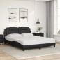 vidaXL Bettgestell mit Kopfteil Schwarz 160x200 cm Kunstleder vidaXL Bettgestell mit Kopfteil Schwarz 160x200 cm Kunstleder