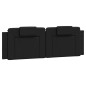 vidaXL Bettgestell mit Kopfteil Schwarz 160x200 cm Kunstleder vidaXL Bettgestell mit Kopfteil Schwarz 160x200 cm Kunstleder
