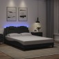 vidaXL Bettgestell mit LED Grau 140x200 cm Kunstleder vidaXL Bettgestell mit LED Grau 140x200 cm Kunstleder