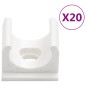 vidaXL Installationsrohre mit Clips Ø16 mm 10 m PVC vidaXL Installationsrohre mit Clips Ø16 mm 10 m PVC
