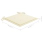 vidaXL Stapelbare Gartenstühle mit Kissen 6 Stk. Massivholz Teak vidaXL Stapelbare Gartenstühle mit Kissen 6 Stk. Massivholz Teak