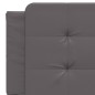 vidaXL Bettgestell mit LED Grau 160x200 cm Kunstleder vidaXL Bettgestell mit LED Grau 160x200 cm Kunstleder