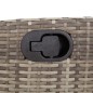 vidaXL 5-tlg. Garten-Essgruppe mit Kissen Grau Poly Rattan vidaXL 5-tlg. Garten-Essgruppe mit Kissen Grau Poly Rattan