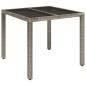 vidaXL 5-tlg. Garten-Essgruppe mit Kissen Grau Poly Rattan vidaXL 5-tlg. Garten-Essgruppe mit Kissen Grau Poly Rattan